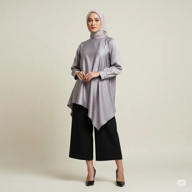 12 Desain Baju Kondangan Satin Modern dan Elegan untuk Tampil Memukau