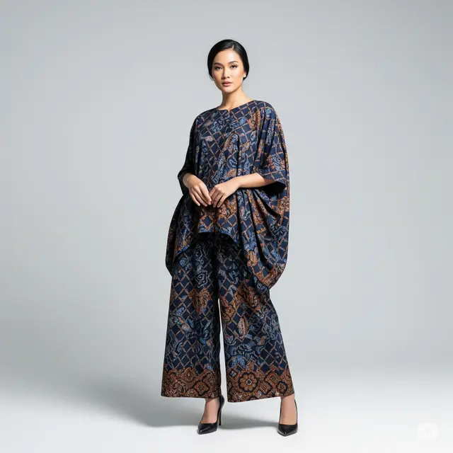 Model Jumpsuit Batik Wanita Terkini.