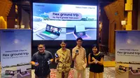 Samsung pada Senin (10/10/2022) menyebut dua bulan setelah diluncurkan, penjualan Galaxy Z Fold4 5G dan Flip4 5G dua kali lipat lebih besar ketimbang pendahulunya (Liputan6.com/Giovani Dio Prasasti)