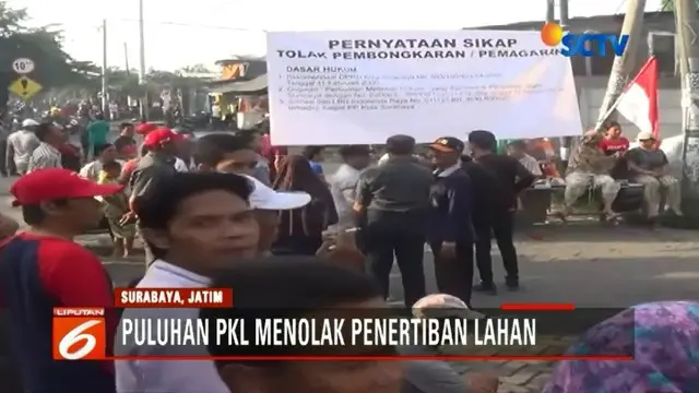 PKL Liar di Surabaya Menolak Ditertibkan