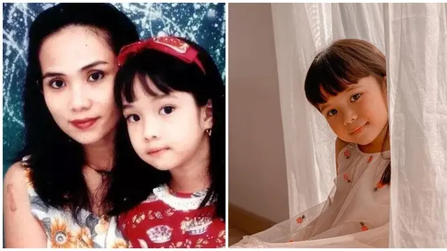 Potret Masa Kecil 6 Artis Wanita Ini Disebut Mirip Sang Anak, Bak Kembar