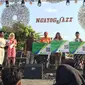 BP Jamsostek melindungi seluruh artis dan official Ngayogjazz 2019. (Liputan6.com/ Switzy Sabandar)