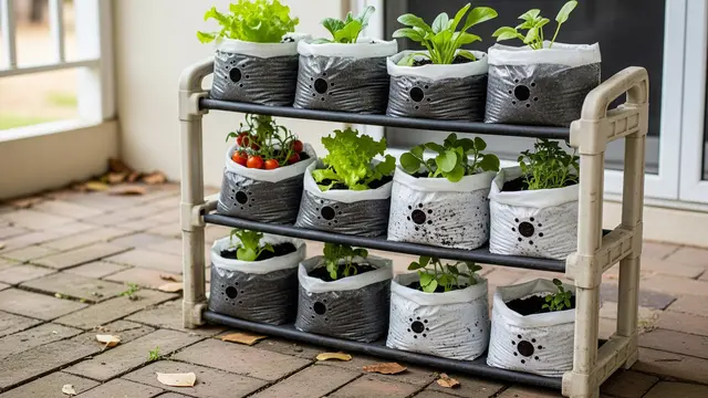 Model Kebun Sayur Polybag Murah untuk Ibu Rumah Tangga/Gemini AI