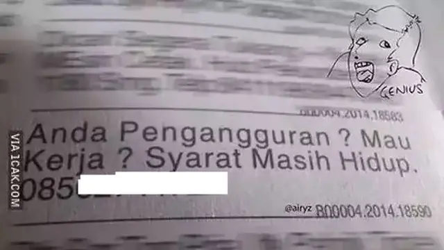 6 Potret Poster Iklan Lowongan Kerja Ini Absurd Abis, Bikin Geleng Kepala