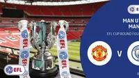 Manchester United akan bertemu Manchester City pada putaran keempat Piala Liga Inggris di Old Trafford, 24 Oktober 2016. (dok. EFL Cup)