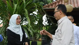 Menteri Perhubungan Budi Karya Sumadi bertemu Bupati Banyuwangi Ipuk Fiestiandani saat melakukan kunjungan kerja ke Kabupaten Banyuwangi pada Kamis (9/5/2024).