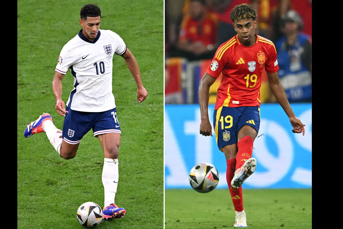 Foto: Duel Antar Lini Inggris Vs Spanyol di Laga Final Euro 2024