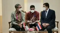 Duta Besar RI di Bangkok Rachmat Budiman bertemu dengan Gubernur Phuket, Gubernur Krabi dan Wakil Gubernur Surat Thani dalam rangkaian kunjungan kerja1-4 November 2021. (Foto: Kemlu)