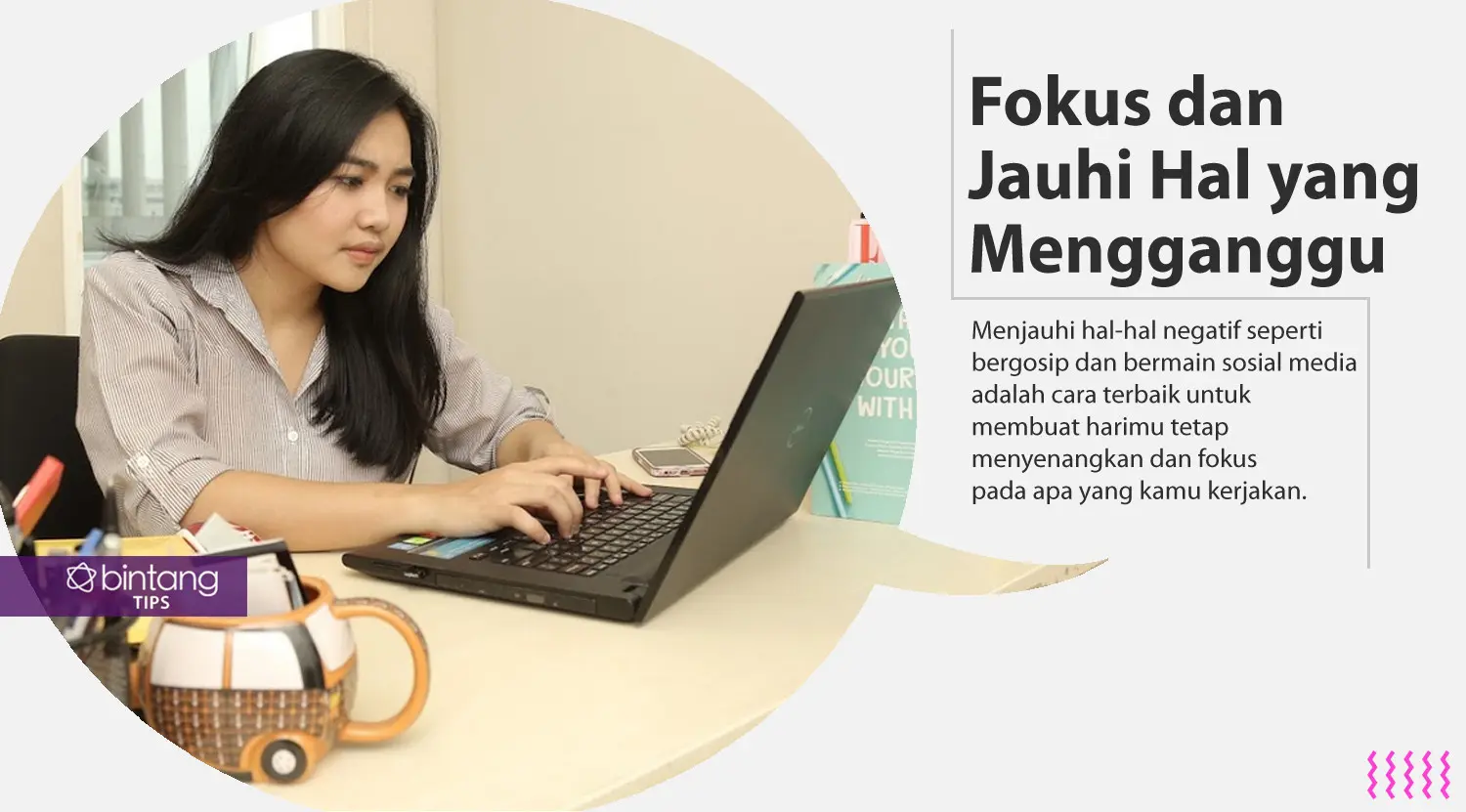 Tips bahagia dan produktif. (Foto: Daniel Kampua, Digital Imaging: Nurman Abdul Hakim/Bintang.com)