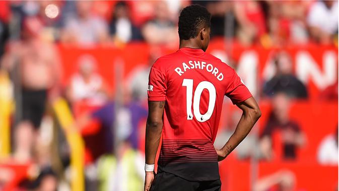 Pemain Manchester United, Marcus Rashford. (AFP/Oli Scarff)