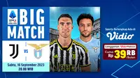 Link Live Streaming Juventus Vs Lazio di Vidio, 16 September 2023. (Sumber: dok. vidio.com)