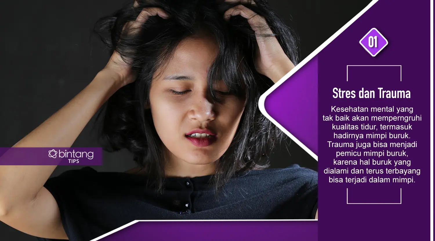 Ini penyebab kamu mimpi buruk. (Foto: Adrian Putra, Model: Arieni Mayesha, Digital Imaging: Nurman Abdul Hakim/Bintang.com)