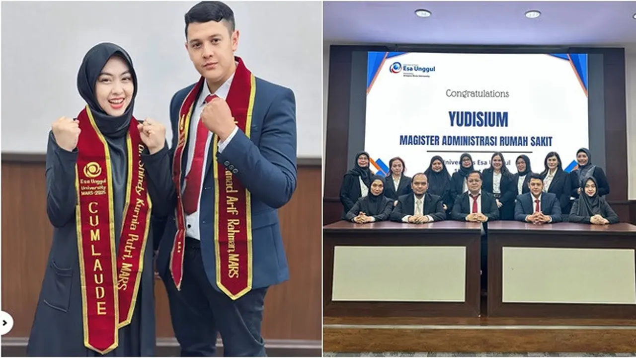 6 Potret Shindy Putri Kakak Ria Ricis Yudisium S2 Prodi MARS, Lulus Bareng Suami