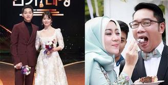 Pasangan selebriti Korea Song Joong Kid an Song Hye Kyo telah mengumumkan kepada publik mengenai hari pernikahanmereka. Tak sedikit para penggemarnya yang merasa senang dengan pemberitaan ini, termasuk Ridwan Kamil. (Instagram/Kyo1122/ridwankamil)