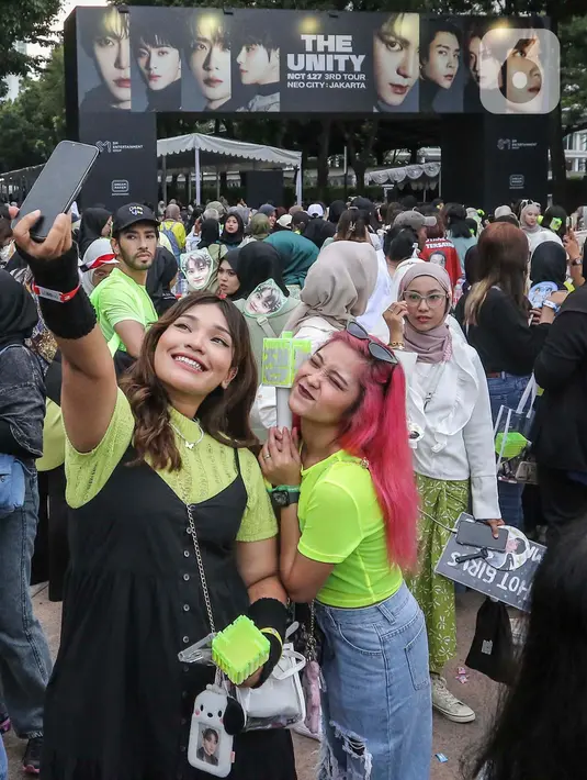 Konser ini bagian dari rangkaian tur ketiga NCT 127 yang pertama kali dibuka di Seoul pada November 2023 lalu. (Liputan6.com/Angga Yuniar)