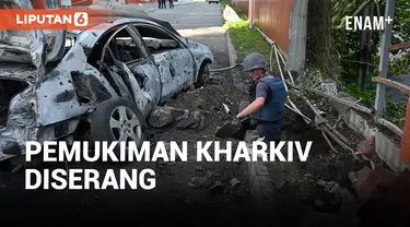 Enam Orang Terluka dan Dua Rumah Rusak Setelah Serangan Udara di Kharkiv