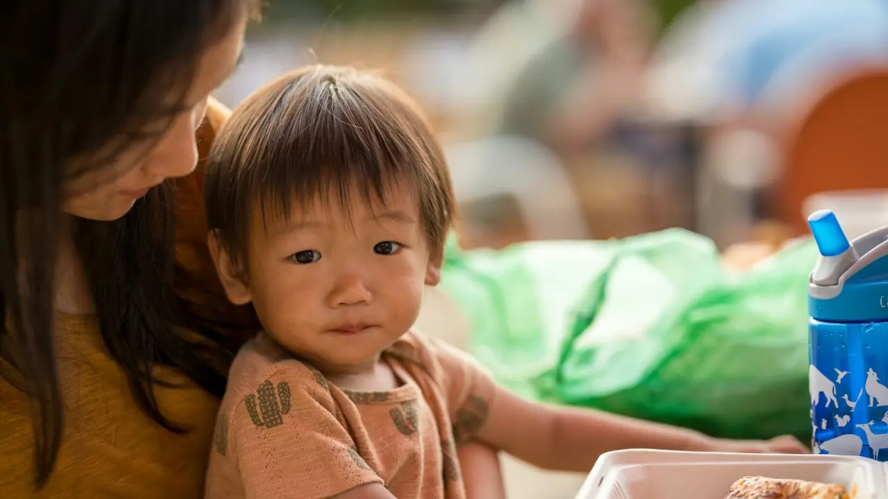 Kids eating