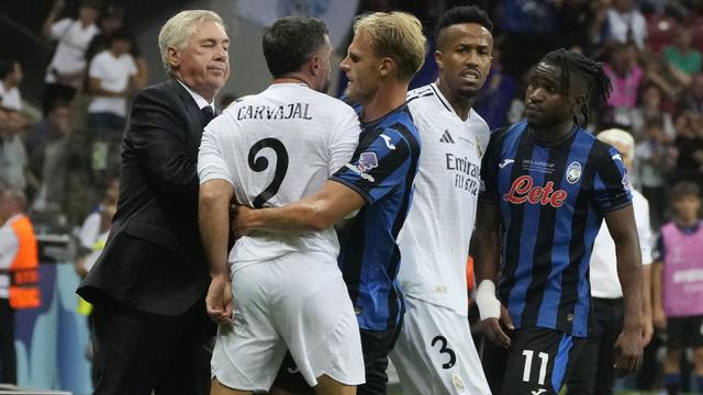 Foto: Debut Apik Kylian Mbappe, Cetak Gol ke Gawang Atalanta dan Bawa Real Madrid Juara Piala Super Eropa 2024