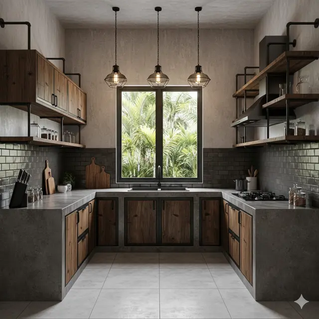 Model Dapur Minimalis Bentuk U