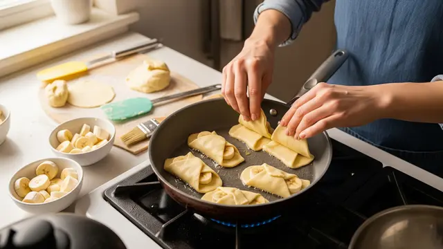 Membuat Pastry Pisang Teflon
