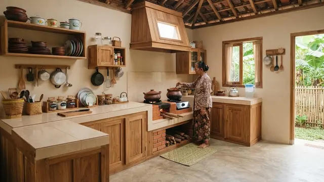 7 Desain Dapur Rumah Kampung yang Sederhana tapi Terlihat Bersih dan Rapi
