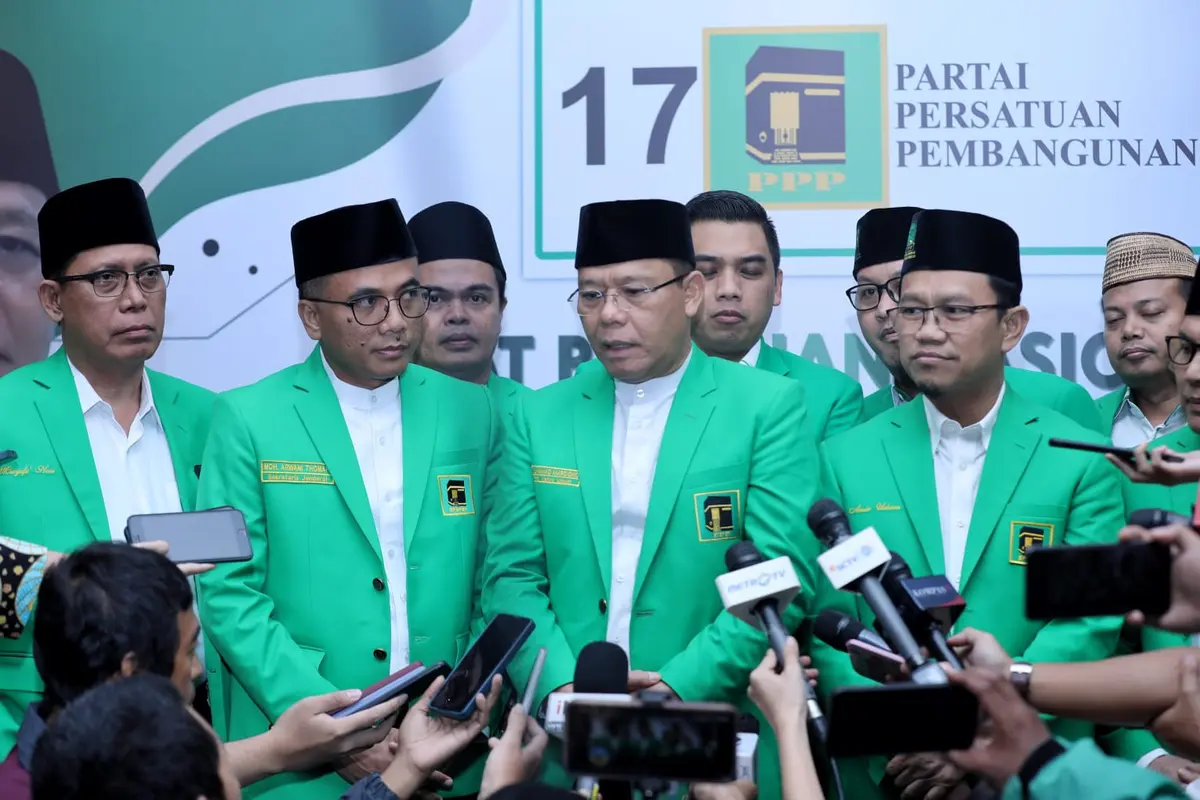 Plt Ketua Umum Partai Persatuan Pembangunan (PPP) Muhamad Mardiono usai menghadiri Rapat Pimpinan Nasional (Rapimnas) ke-V di Yogyakarta. (Istimewa)