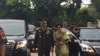 Gatot Nurmantyo menghadiri pelantikan Hadi Tjahjanto sebagai Panglima TNI di Istana Negara (Liputan6.com/ Lizsa Egeham)