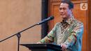 Menteri Pertanian (Mentan) Andi Amran Sulaiman memberikan sambutan saat serah terima jabatan Wakil Menteri Pertanian di Gedung A Kementerian Pertanian, Jakarta, Jumat, (19/7/2024). (Liputan6.com/Herman Zakharia)