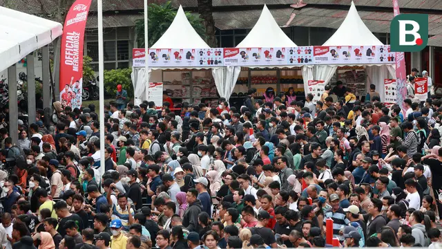 Foto: Tanpa Kehadiran La Pulga, Antusiasme Pejuang Tiket Pertandingan Timnas Indonesia Vs Argentina Tetap Ramai