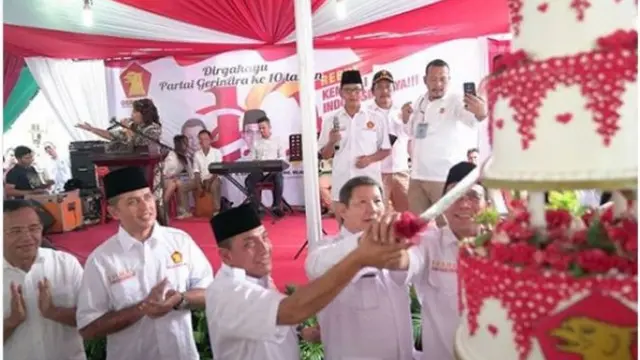 Musa Rajekshah dalam acara partai (instagram/@ijeck09)