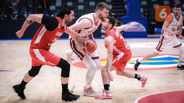 Timnas Basket Latvia vs Lebanon - Piala Dunia FIBA 2023