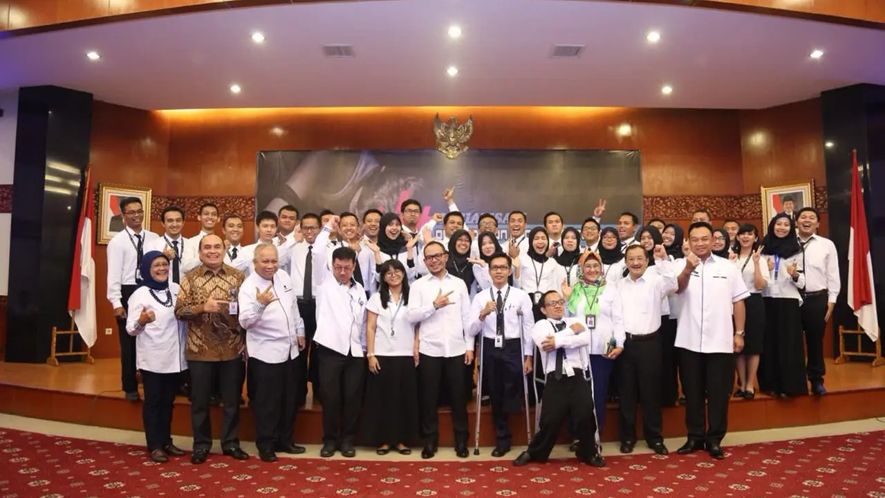 M. Hanif Dhakiri menyampaikan beberapa pesan khusus kepada 152 Calon Pegawai Negeri Sipil (CPNS)