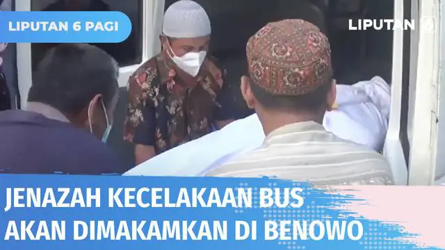 Sebanyak 13 jenazah korban kecelakaan bus pariwisata di ruas Tol Surabaya-Mojokerto dimakamkan di Pemakaman Islam Benowo, Surabaya. Dari 13 korban, satu keluarga ada yang dimakamkan dalam satu liang lahat.