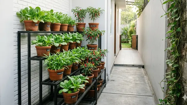 Ide Lorong Samping Rumah yang Bisa Menghasilkan Panen Harian. Gemini