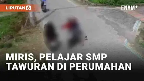 VIDEO: Miris, Pelajar SMP Tawuran di Lingkungan Perumahan Semarang