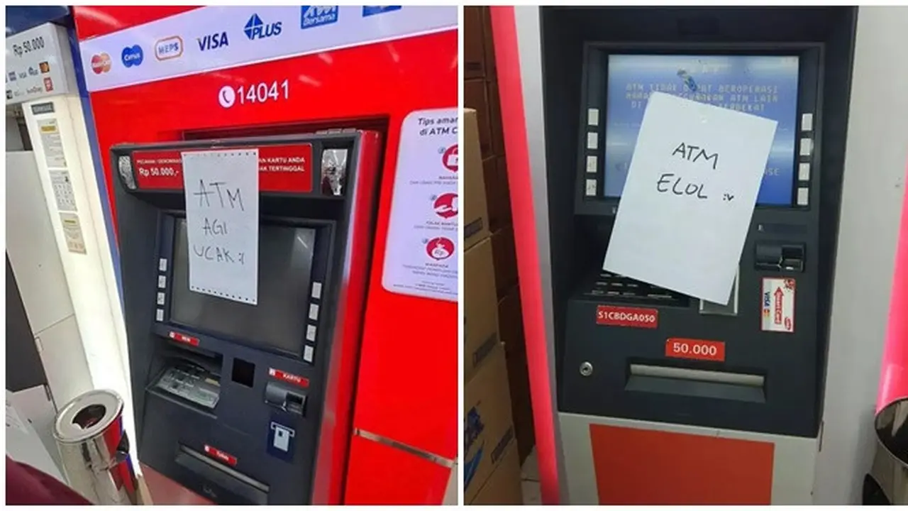6 Tulisan 'ATM Rusak' Sok Imut Ini Kocak Banget, Bikin Geli Sekaligus Ngakak