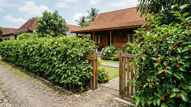 Rekomendasi Tanaman Buah untuk Pagar Rumah yang Rindang dan Produktif. Gemini
