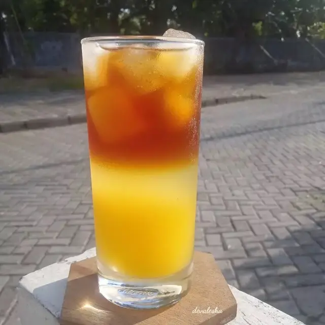 Resep kopi air kelapa air jeruk. (dok. Cookpad @devalesha)