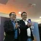 Marketing Director Advan Tjandra Lianto (kanan) di peluncuran Advan G1, Jumat (16/2/2017). (Liputan6.com/Agustin Setyo Wardani)