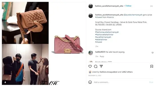 8 Koleksi Tas Branded Aurel Hermansyah, Ada yang Ditaksir Capai Rp 1 Miliar