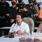 Konferensi pers pengungkapan 30 kilogram sabu Malaysia di Polres Bengkalis dengan tiga tersangka. (Liputan6.com/Istimewa)