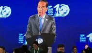 Presiden Jokowi dalam pembukaan World Water Forum ke-10 di Mangapura Hall Bali International Convention Center (BICC), Nusa Dua, Bali, Senin (20/5/2024). (Tangkapan layar YouTube Setpres RI)