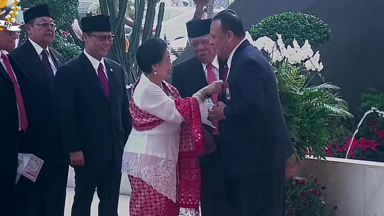 Presiden ke-5 RI sekaligus Ketua Umum PDIP Megawati Soekarnoputri hadir dalam Sidang Tahunan MPR/DPR RI Tahun 2023, Jakarta Pusat, Rabu (16/8) (Istimewa)