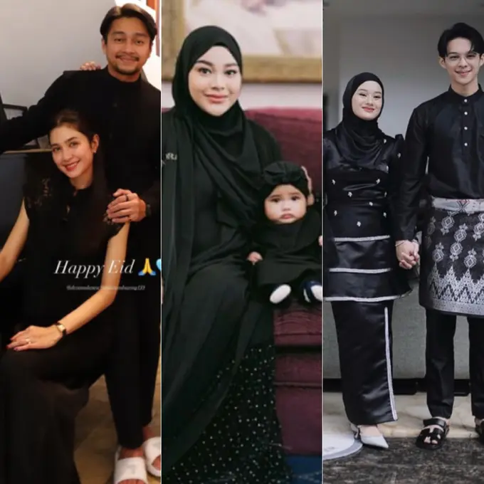 Gaya Artis Tanah Air Kenakan Baju Lebaran Warna Hitam yang Memberi Kesan Elegan