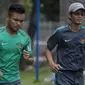 Gelandang Timnas Indonesia, Saddil Ramdani, mengikuti latihan terpisah di Lapangan ABC Senayan, Jakarta, Senin (15/1/2018). Pemusatan latihan ini dilakukan jelang Asian Games 2018. (Bola.com/Vitalis Yogi Trisna)