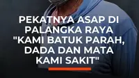 Kabut asap tebal menyelimuti Palangka Raya, Kalimantan Tengah, di tengah kebakaran hutan dan lahan yang terjadi di sekitar wilayah tersebut.

Rekaman pada Sabtu (22/8) memperlihatkan asap mengepul di atas area terbakar. Petugas pemadam kebakaran bersama warga berupaya memadamkan titik api menggun...