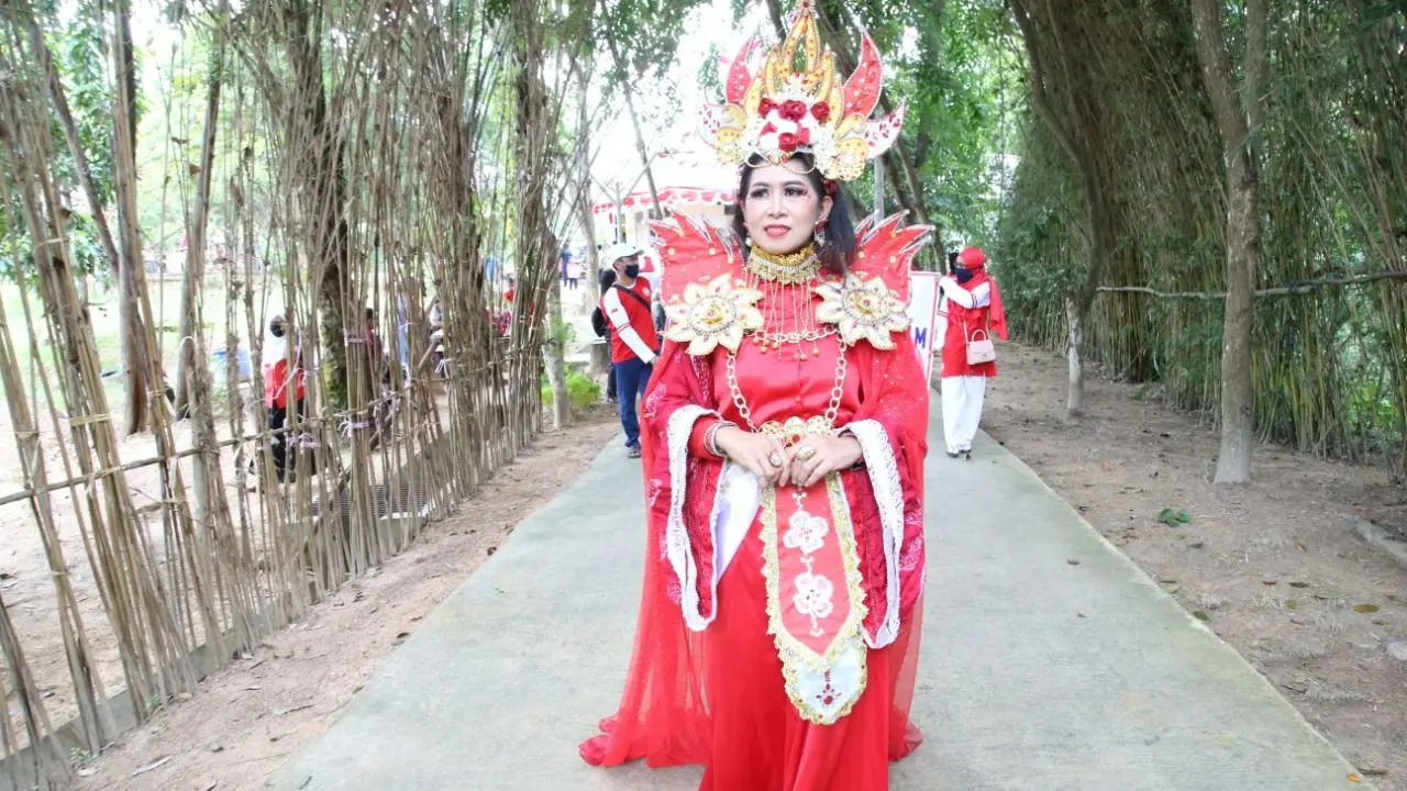 Memperingati Hari Kemerdekaan RI ke-75, BP Batam menggelar berbagai pertunjukan seni di Taman Rusa Sekupang, Batam. (Dok BP Batam)
