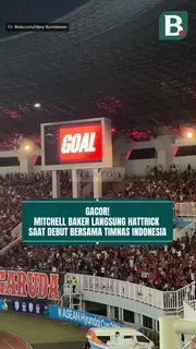 Gacor! Mitchell Baker Langsung Hattrick saat Debut Bersama Timnas Indonesia