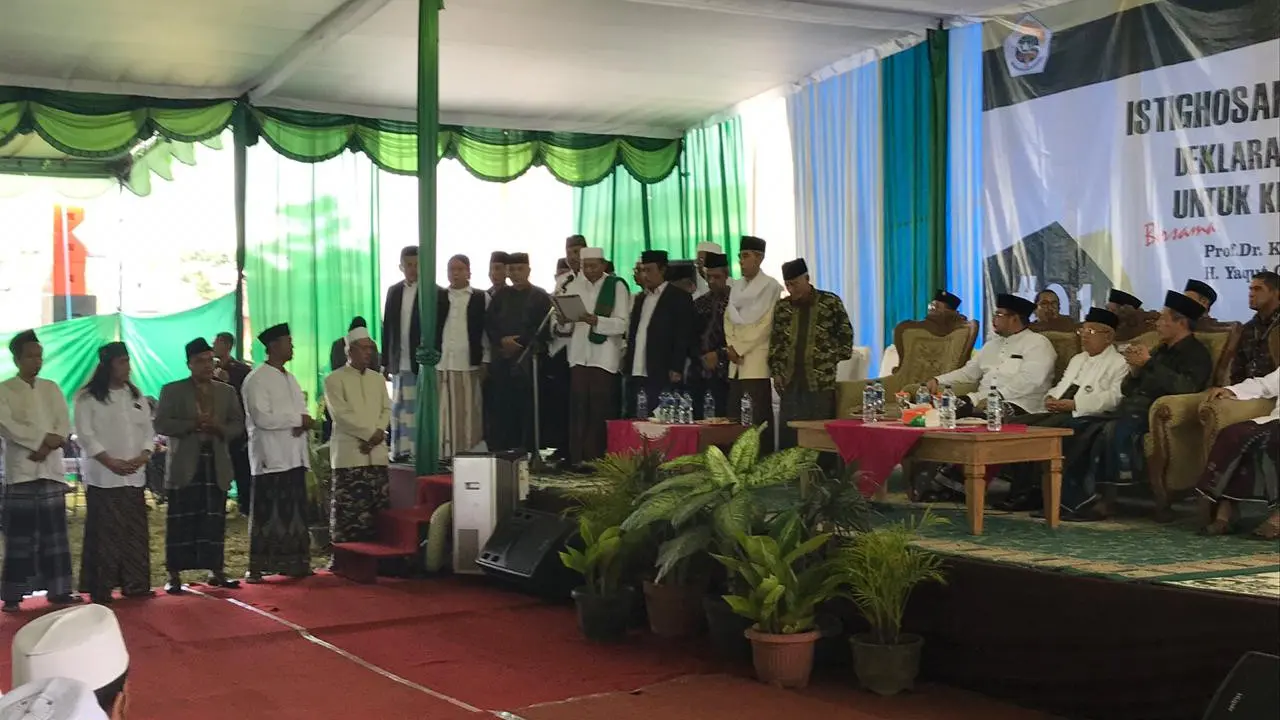 Calon wakil presiden nomor urut 01 Ma'ruf Amin, melanjutkan kampanye terbukanya di Yogyakarta. (Liputan6.com/Putu Merta)