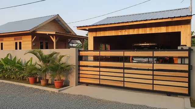 Gambar Desain Garasi Mobil Samping Rumah
